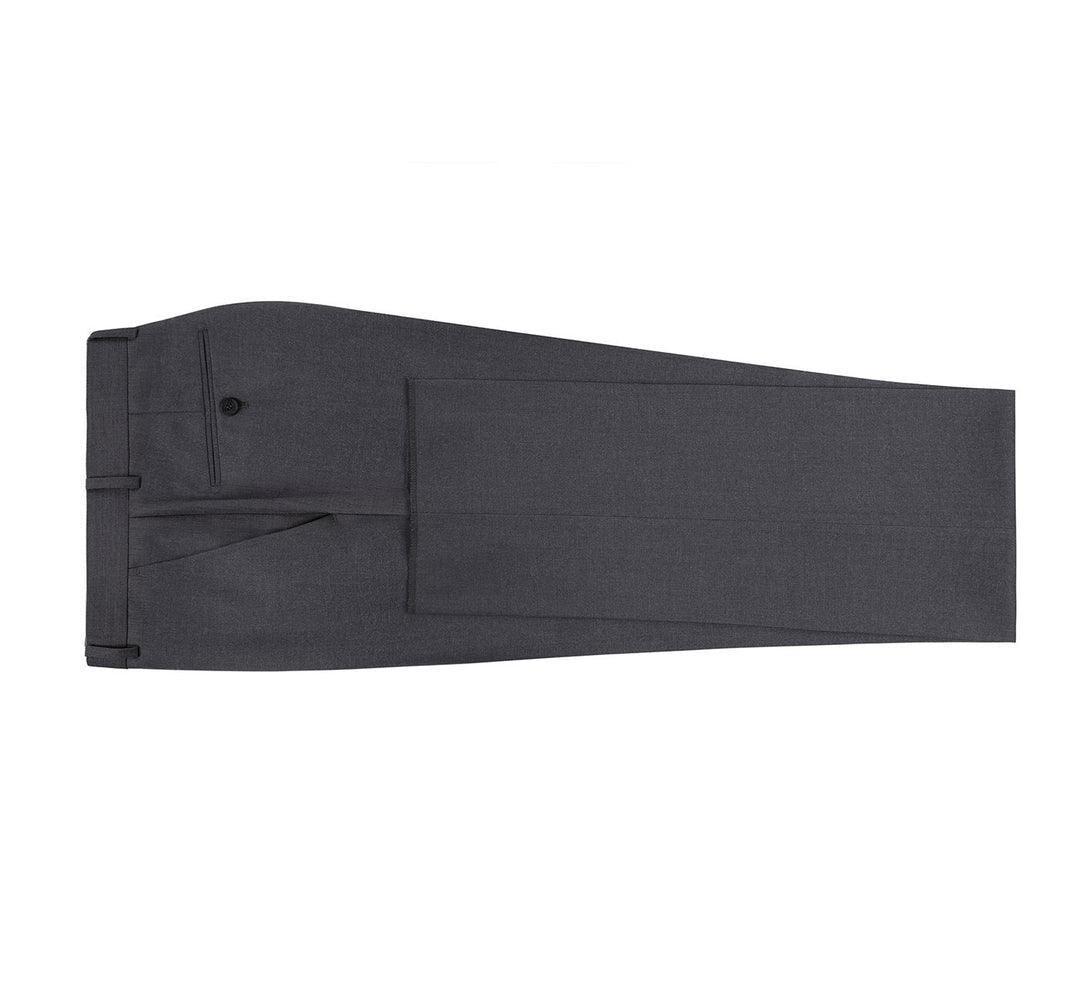 Charcoal Flat Front Pants - Upscale Men's Fashion