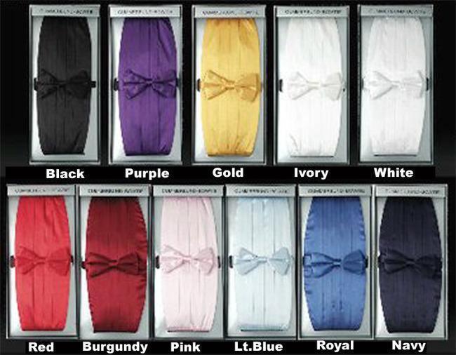 Cummerbund & Bow Tie Set - Upscale Men's Fashion