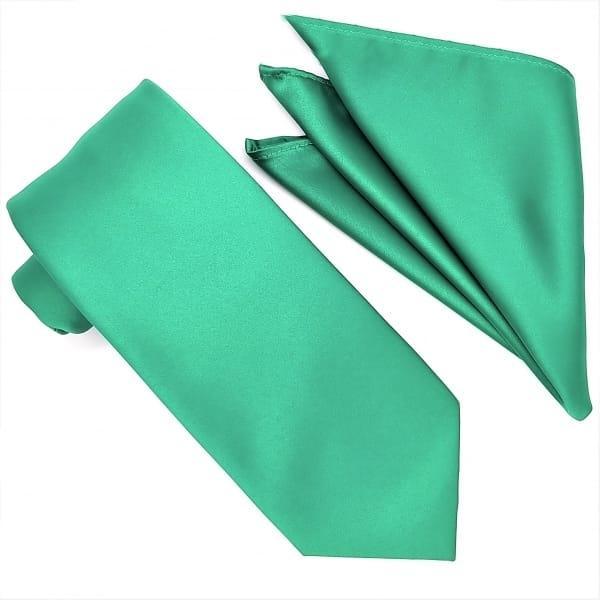 Emerald Tie and Hanky Set - Upscale Men's Fashion