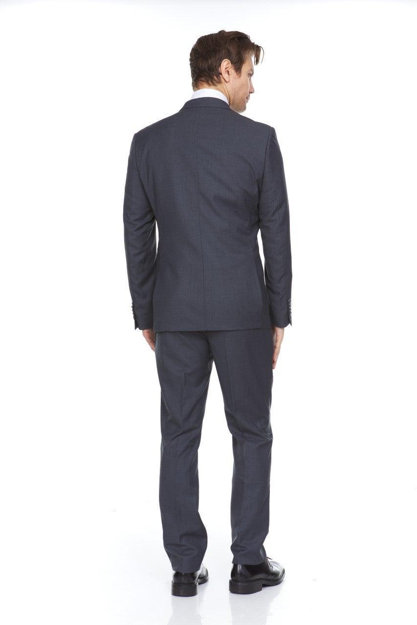 Ferera Collection-Men's 3 Piece Modern Fit Suit Color Gray - Upscale Men's Fashion