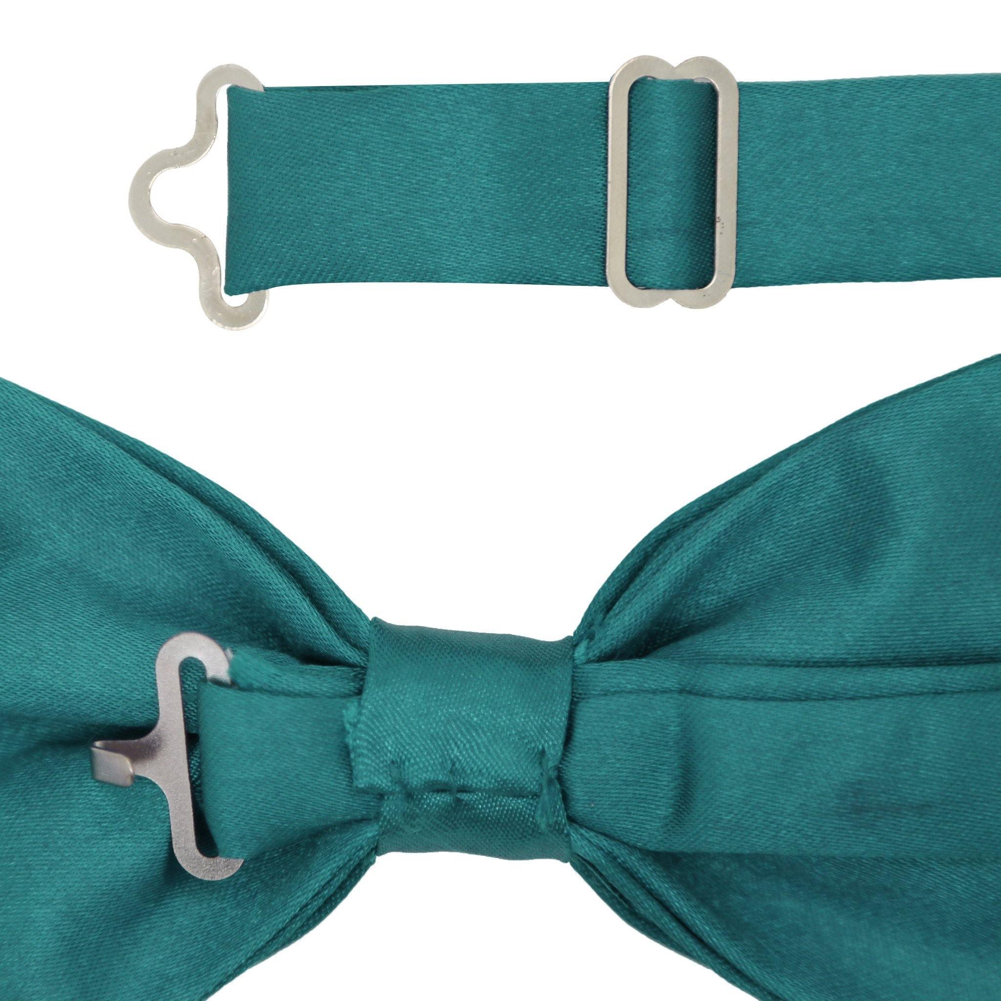 Gia Indigo Satin Adjustable Bowtie - Upscale Men's Fashion