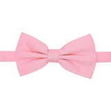 Gia Pink Satin Adjustable Bowtie - Upscale Men's Fashion