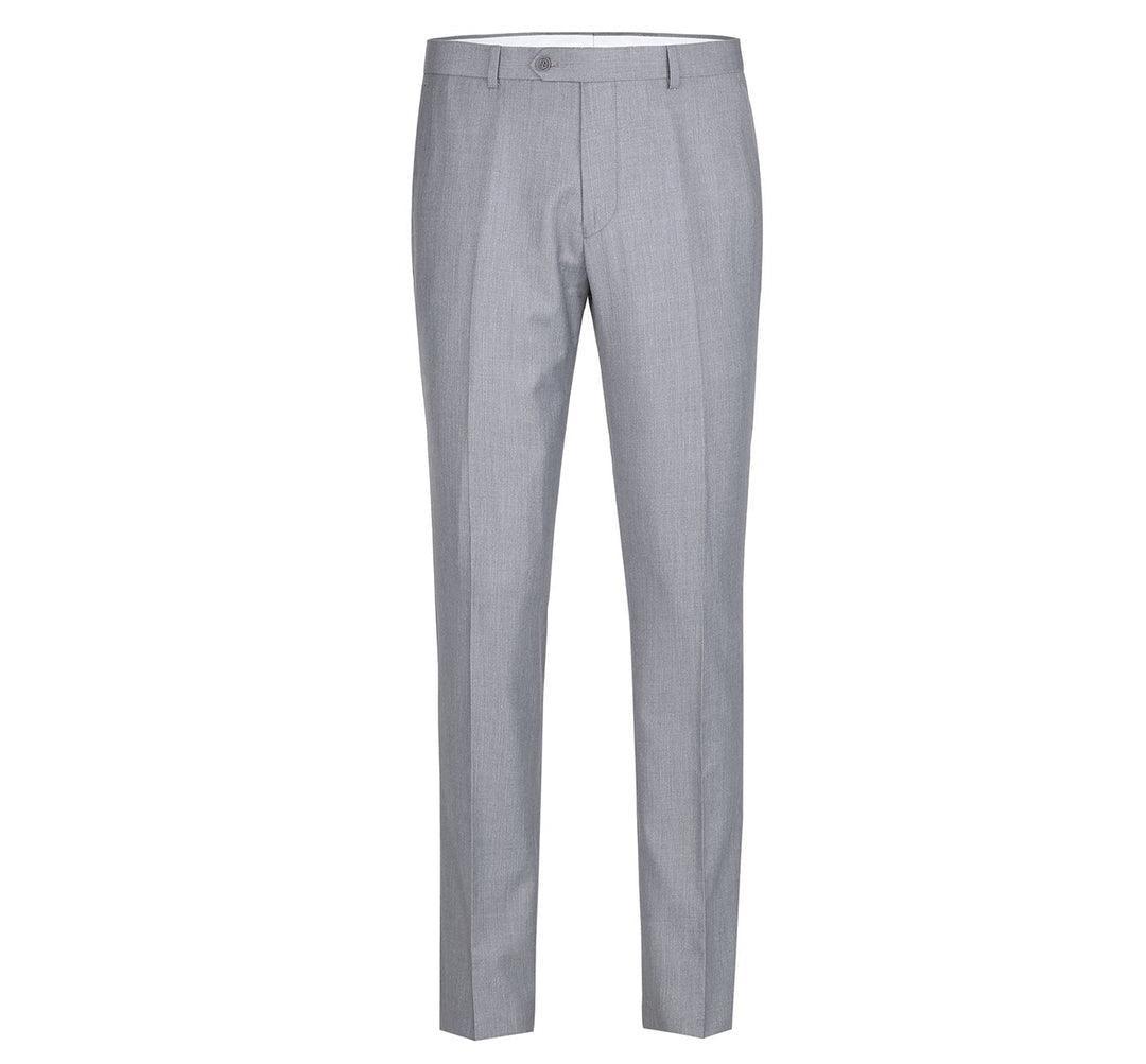 Grey Flat Front Pants - Upscale Men's Fashion