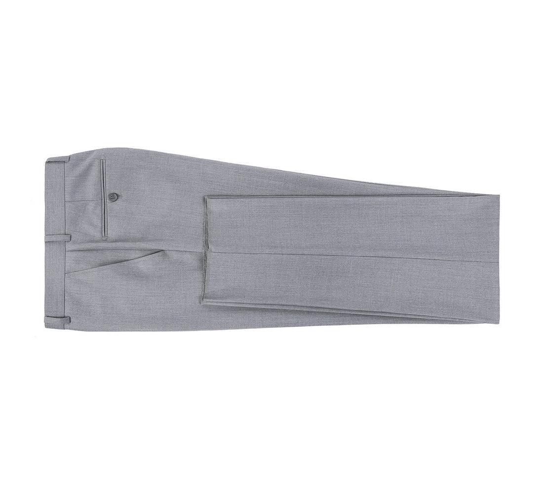 Grey Flat Front Pants - Upscale Men's Fashion