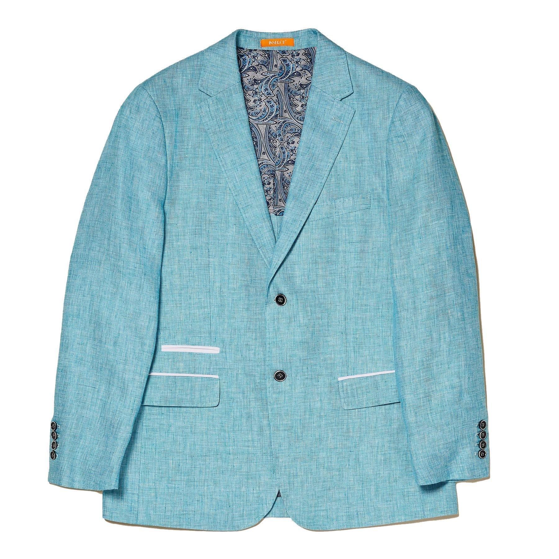 Inserch Aqua Linen Sport Coat - Upscale Men's Fashion