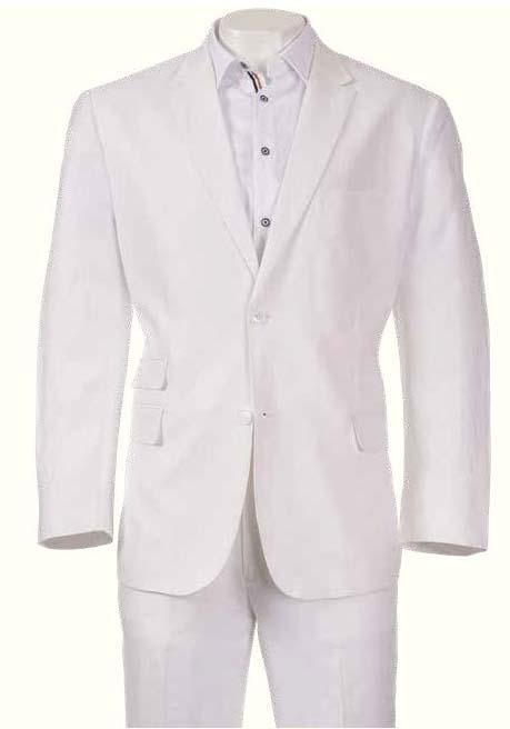 Inserch White Linen 2 Pc Suit – Upscale Men's Fashion