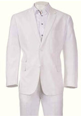 Inserch White Linen 2 PC Suit - Upscale Men's Fashion