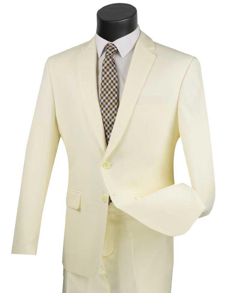 Ivory Regular Fit 2 Piece Suit - Upscale Men's Fashion