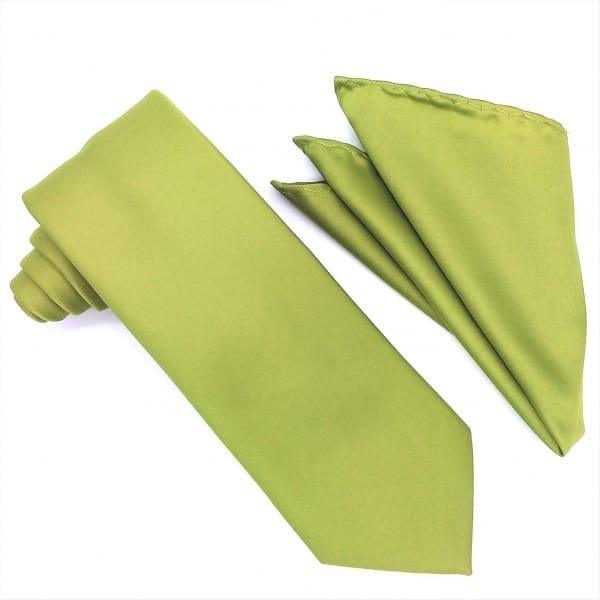 Lime Tie and Hanky Set - Upscale Men's Fashion