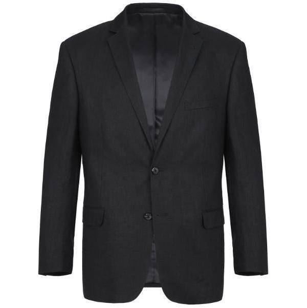 Men's Black 2 Piece Linen Suit - Upscale Men's Fashion