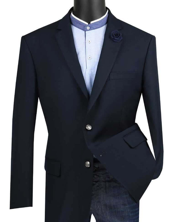 Men's Blazer Regular Fit Color Navy - Upscale Men's Fashion