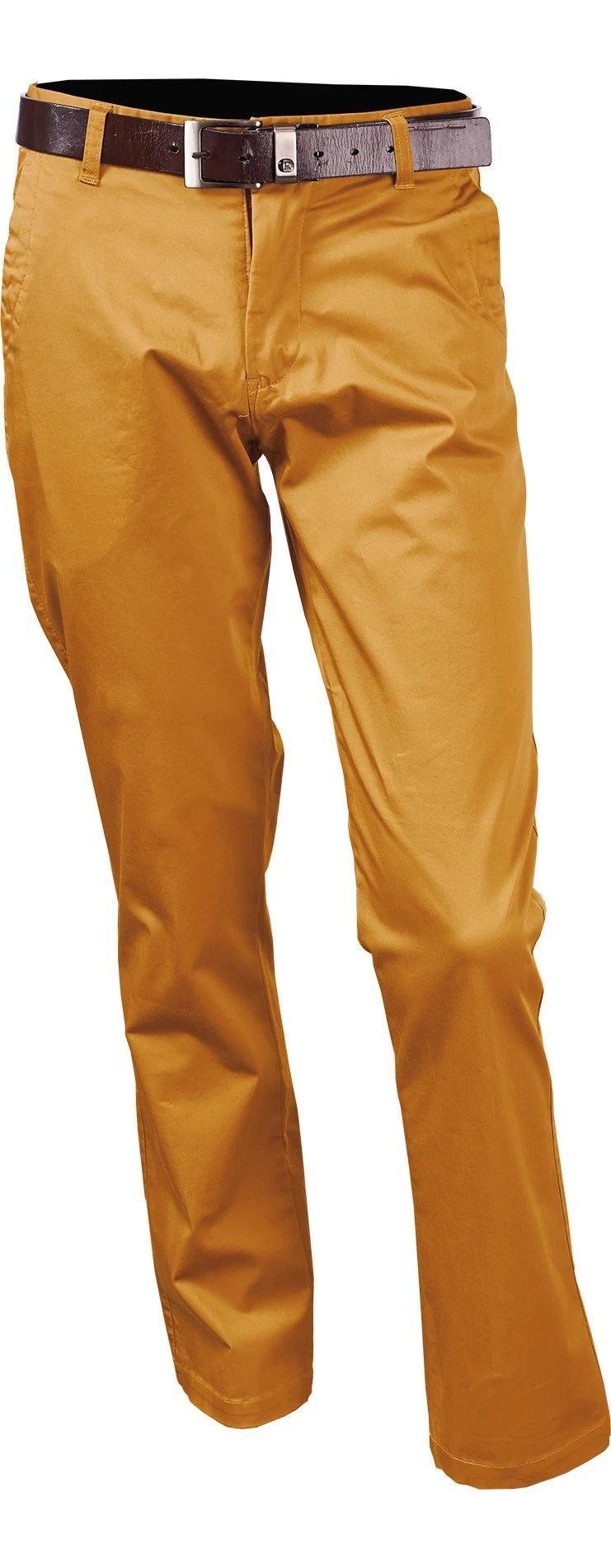 Men's Chino Casual Pants color Khaki - Upscale Men's Fashion