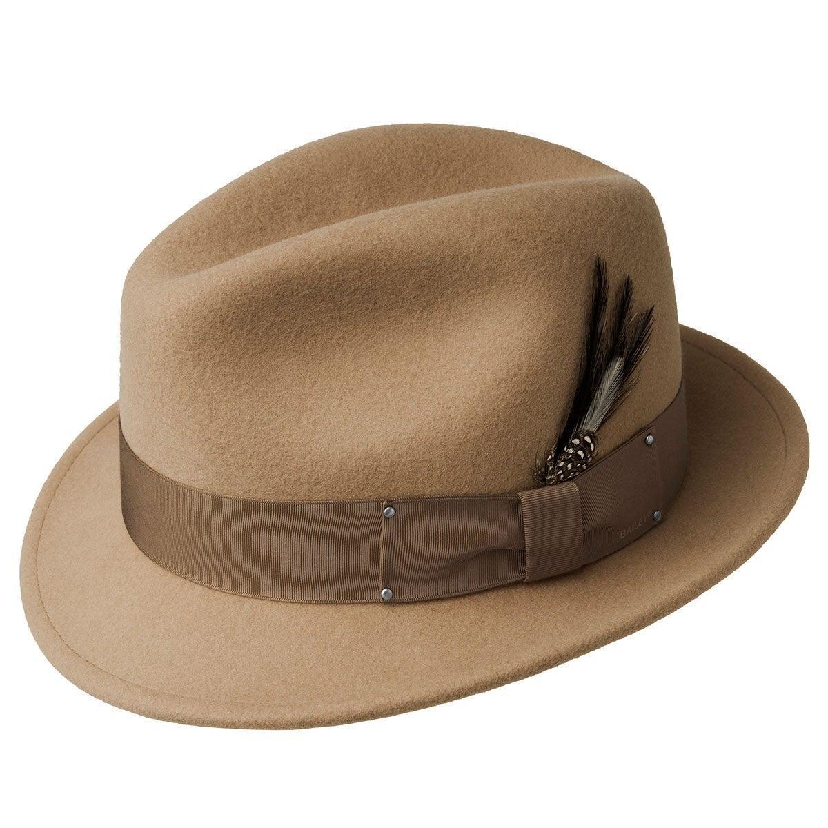 Men's Fedora Hat -Tino by Bailey of Hollywood Color Camel - Upscale Men's Fashion