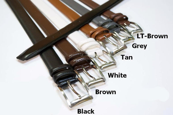 Men's Leather Dress Belt - Upscale Men's Fashion