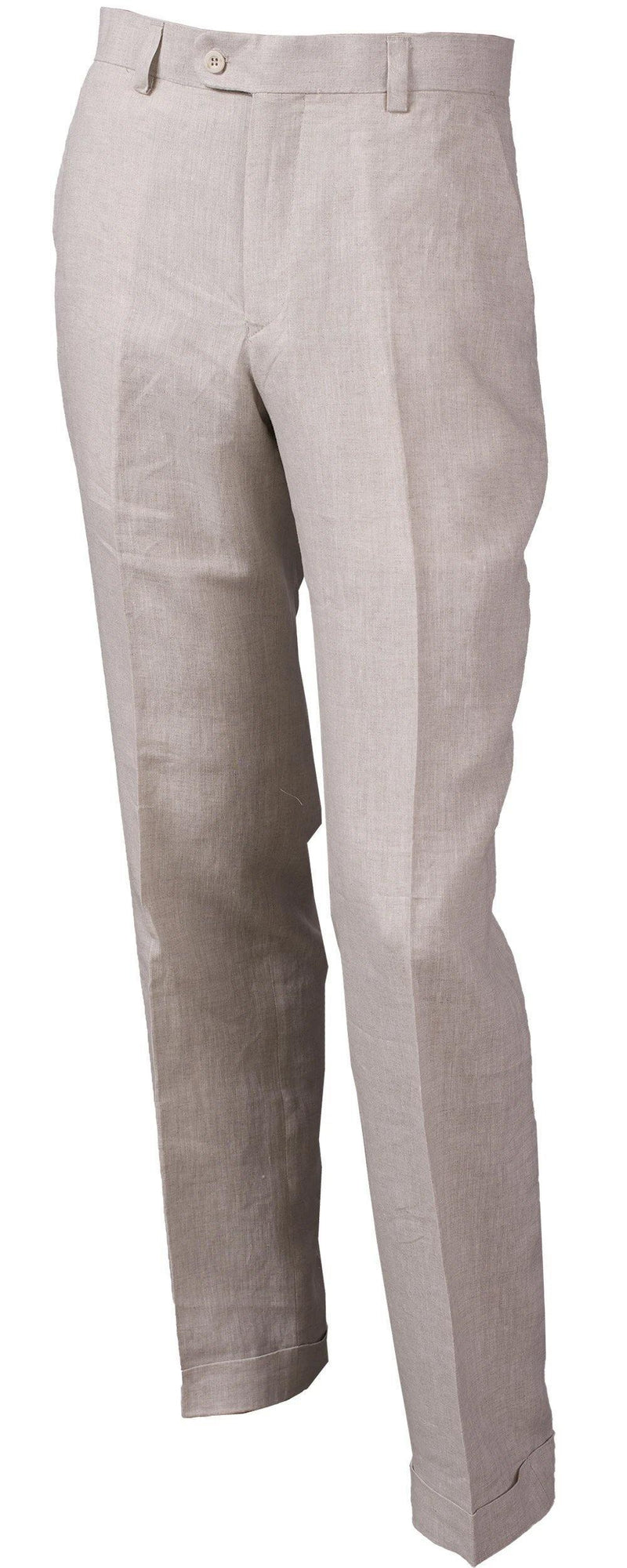 MEN'S LINEN FLAT FRONT PANTS BY INSERCH - Upscale Men's Fashion