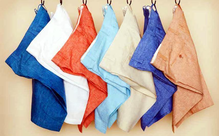 MEN'S LINEN FLAT FRONT SHORTS BY INSERCH - 8 COLORS - Upscale Men's Fashion