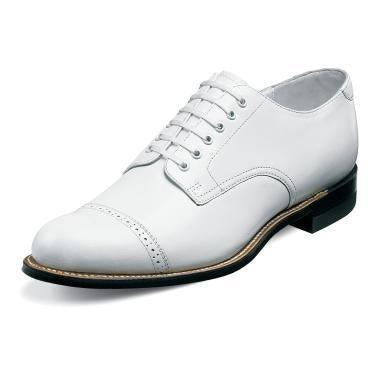 Men's Stacy Adams Madison Shoes Color White - Upscale Men's Fashion