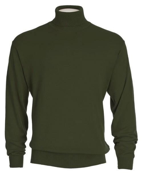 Men's Turtleneck Sweater color Forest Green - Upscale Men's Fashion