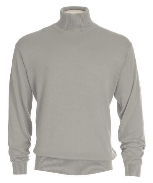 Men's Turtleneck Sweater color Gray - Upscale Men's Fashion
