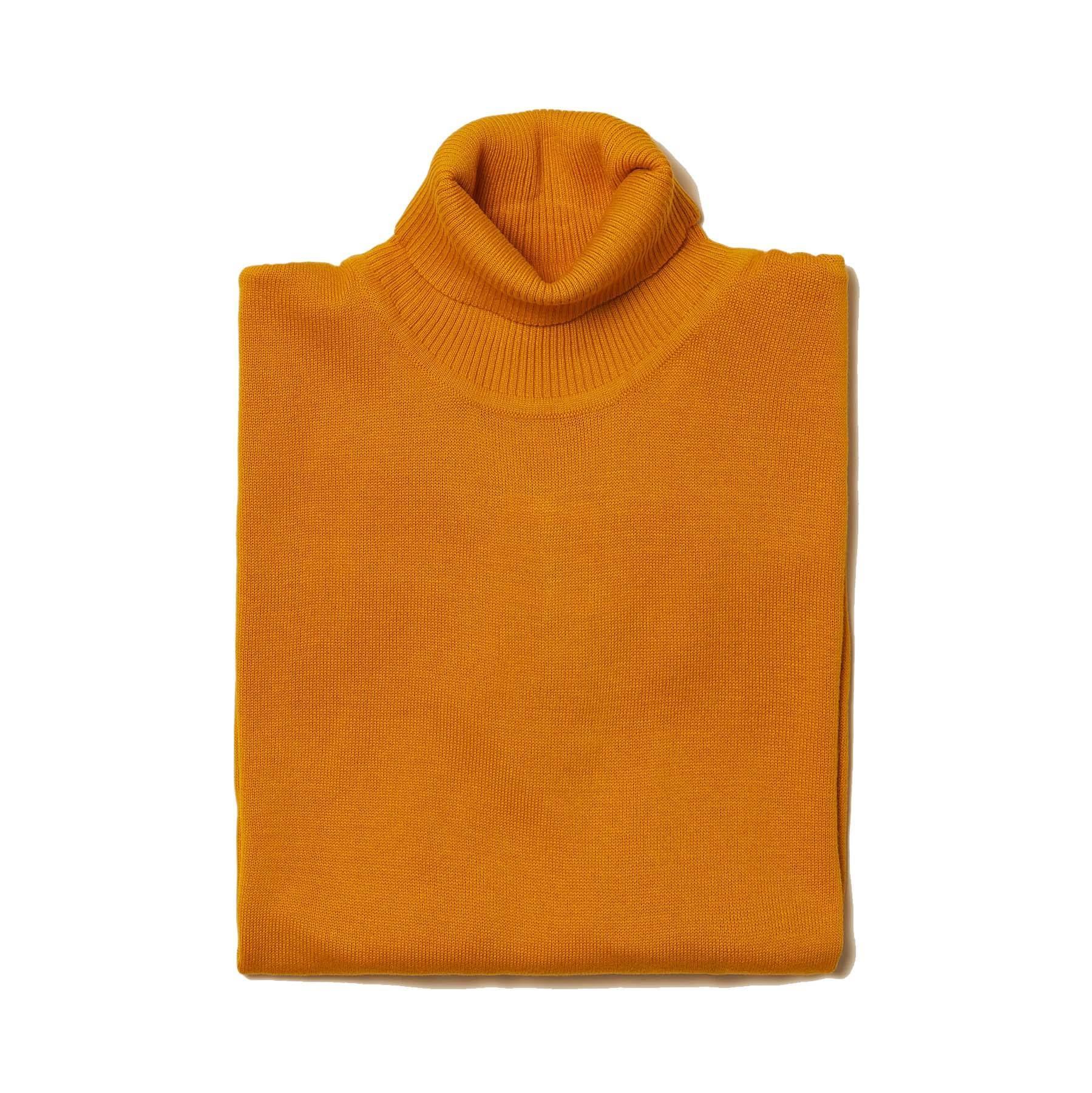 Men's Turtleneck Sweater color Mustard - Upscale Men's Fashion