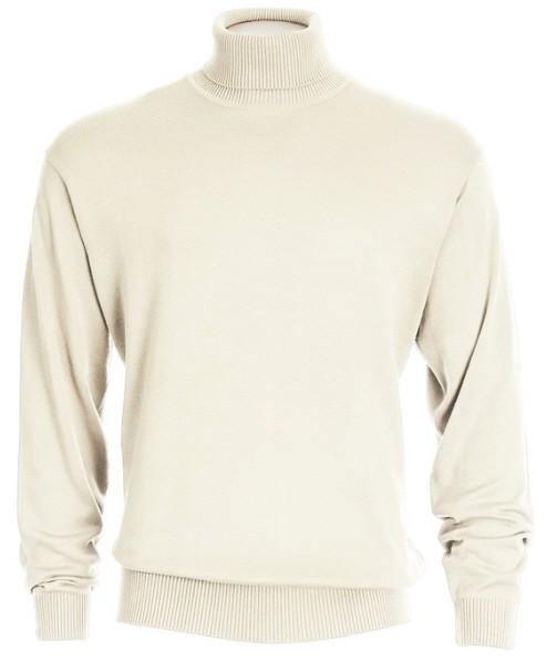 Men's Turtleneck Sweater color Off White - Upscale Men's Fashion