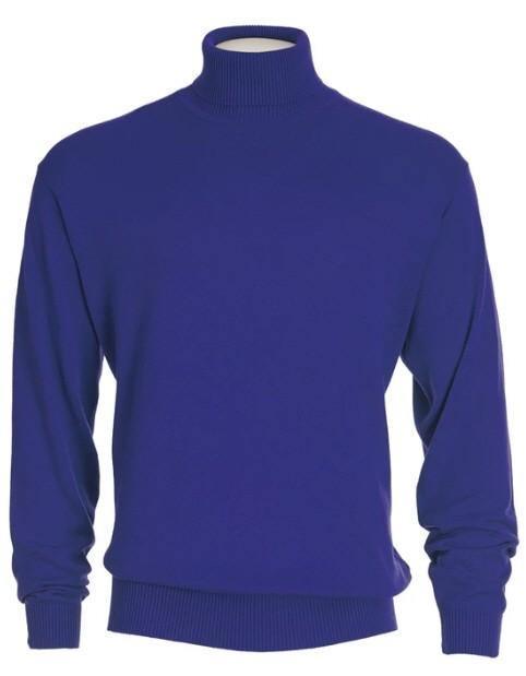 Men's Turtleneck Sweater color Royal Blue - Upscale Men's Fashion