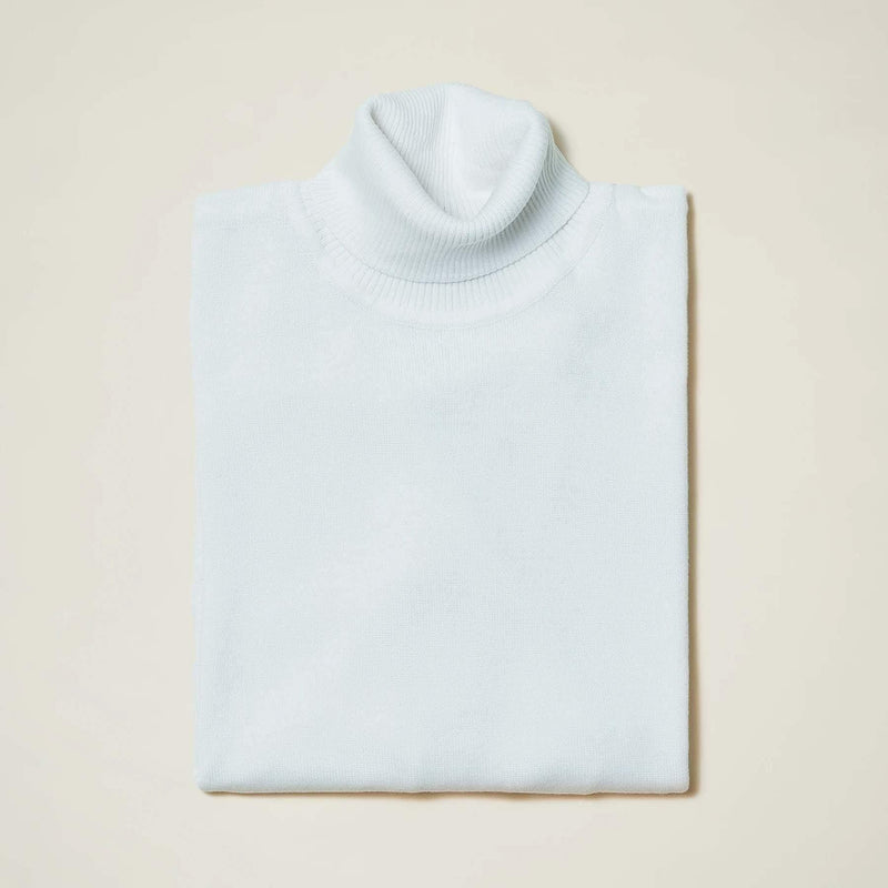 Men's Turtleneck Sweater color White - Upscale Men's Fashion
