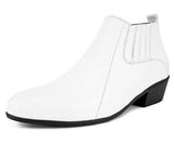 Men's Western Low Cut Dress Boot Color White - Upscale Men's Fashion