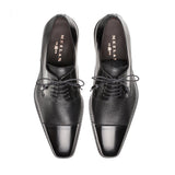 Mezlan Soka Black Cap Toe Shoes - Upscale Men's Fashion