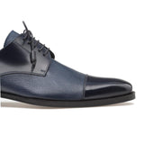 Mezlan Soka Blue Cap Toe Shoes - Upscale Men's Fashion