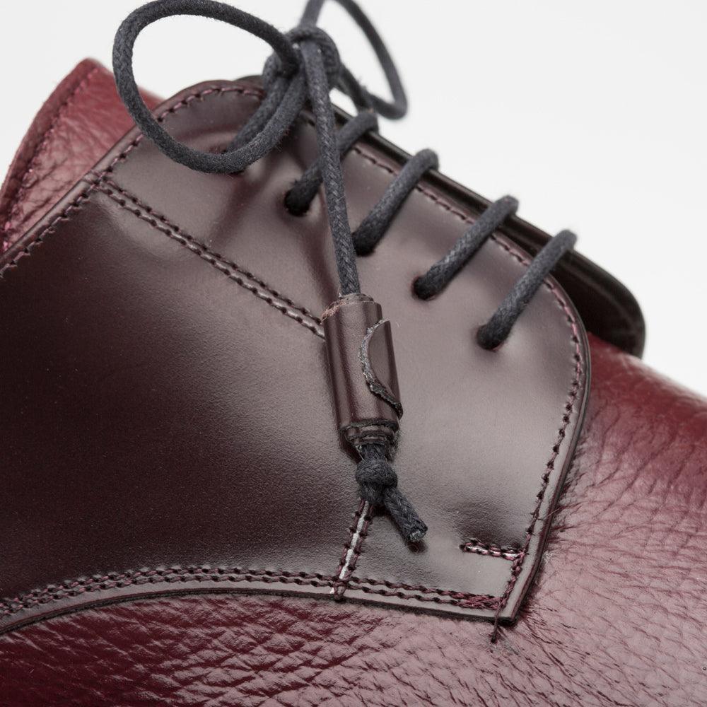 Mezlan Soka Burgundy Cap Toe Shoes - Upscale Men's Fashion