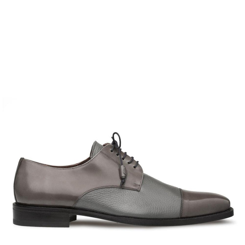 Mezlan Soka Grey Cap Toe Shoes - Upscale Men's Fashion