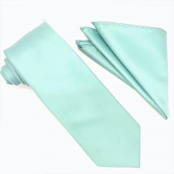 Mint Tie and Hanky Set - Upscale Men's Fashion