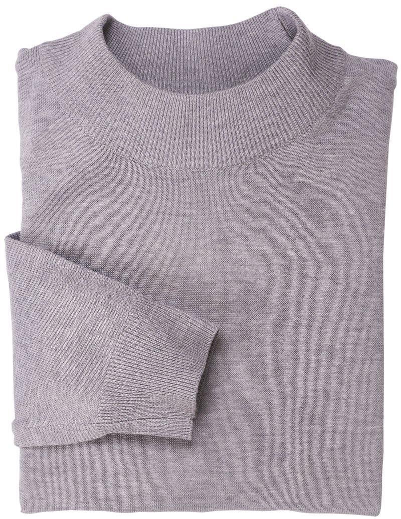 Mock Neck Sweater Color Grey - Upscale Men's Fashion