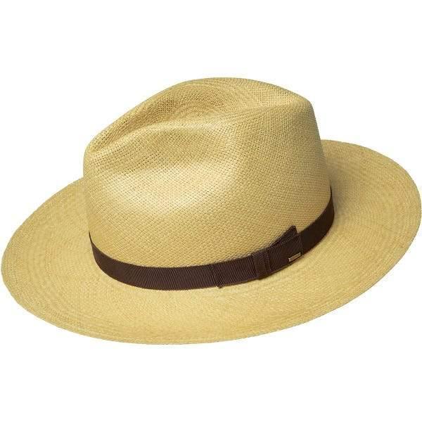 PANAMA STRAW HAT BY Bailey of Hollywood Color Dark Natural with Brown Band - Upscale Men's Fashion