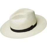 PANAMA STRAW HAT BY Bailey of Hollywood Color White with Black Band - Upscale Men's Fashion