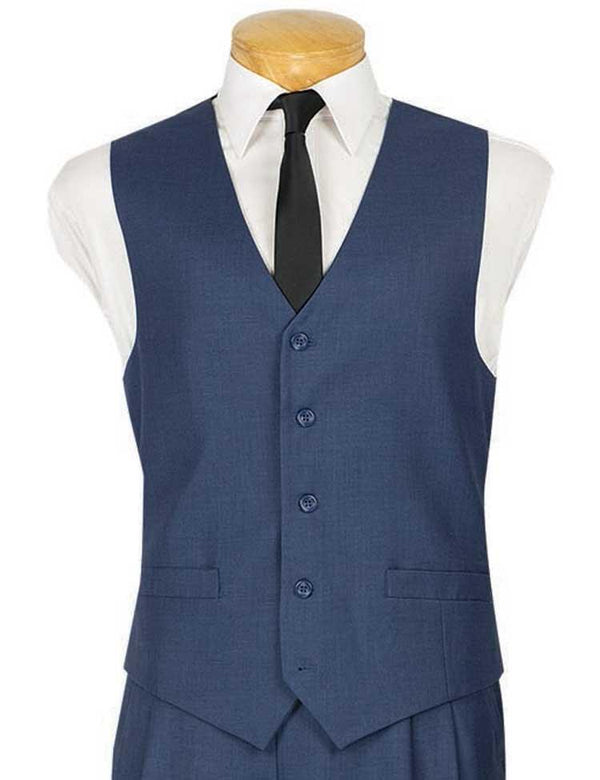 Suit Separates Blue Vest - Upscale Men's Fashion