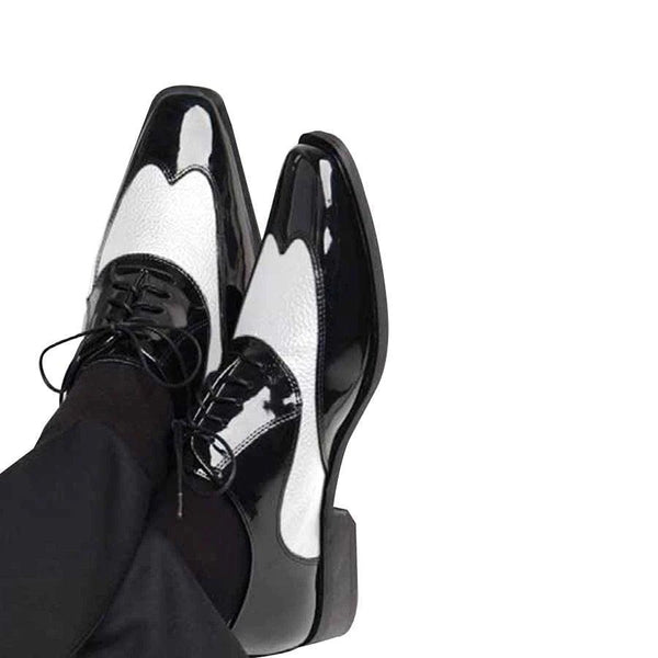 Tuxedo Shoes Black/White Harlem Knights style - Upscale Men's Fashion