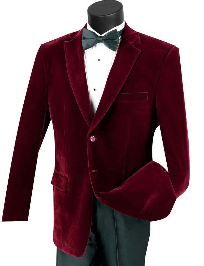 Wine sport coat top